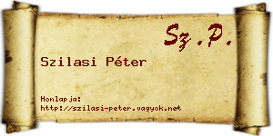 Szilasi Péter névjegykártya